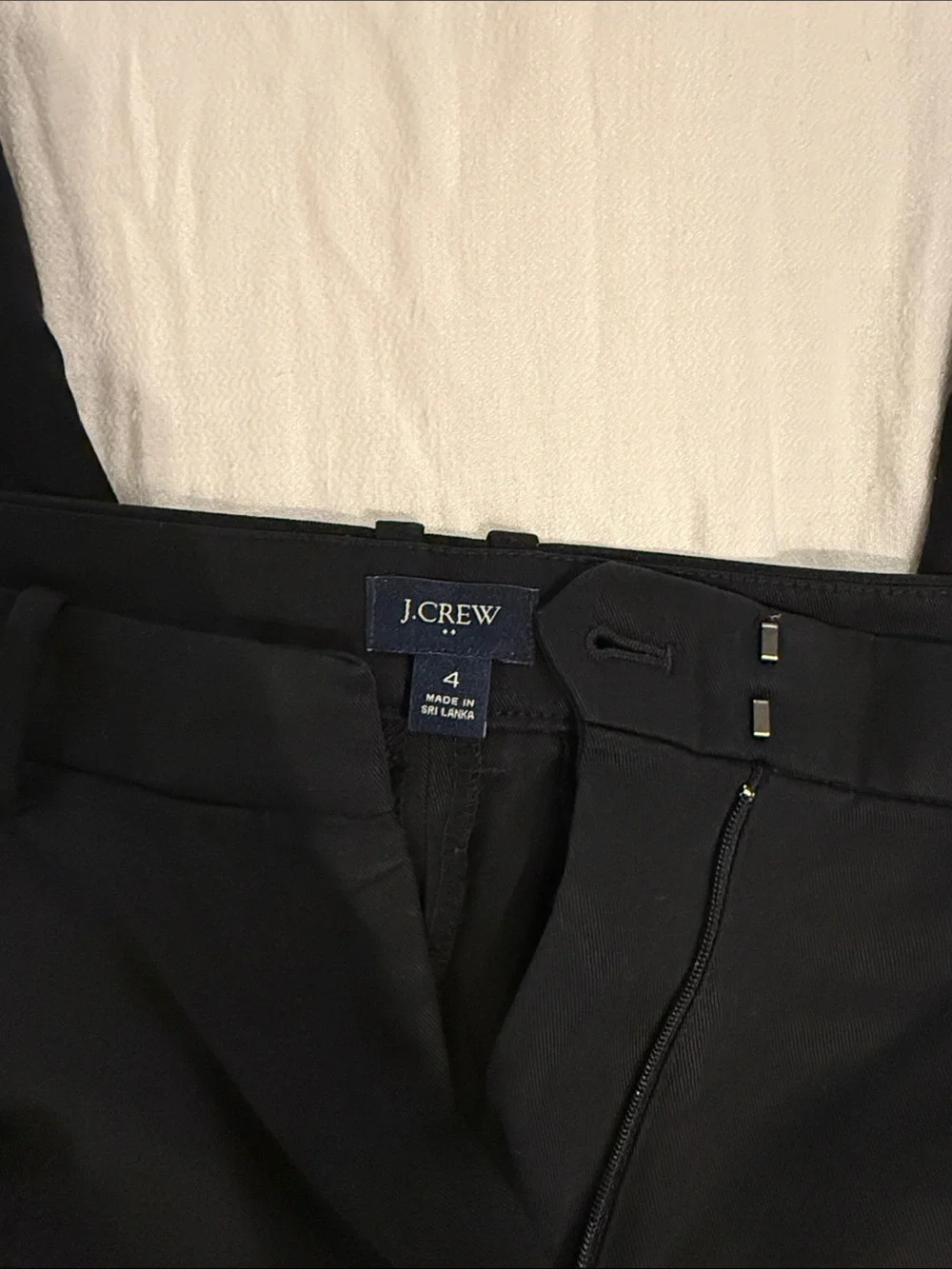 J. Crew Navy Wide-Leg Trousers